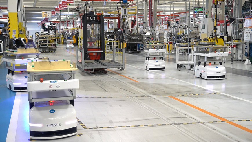 Sherpa Mobile Robotics déploie une flotte de robots pour l’automatisation de bords de ligne chez FPT Industrial